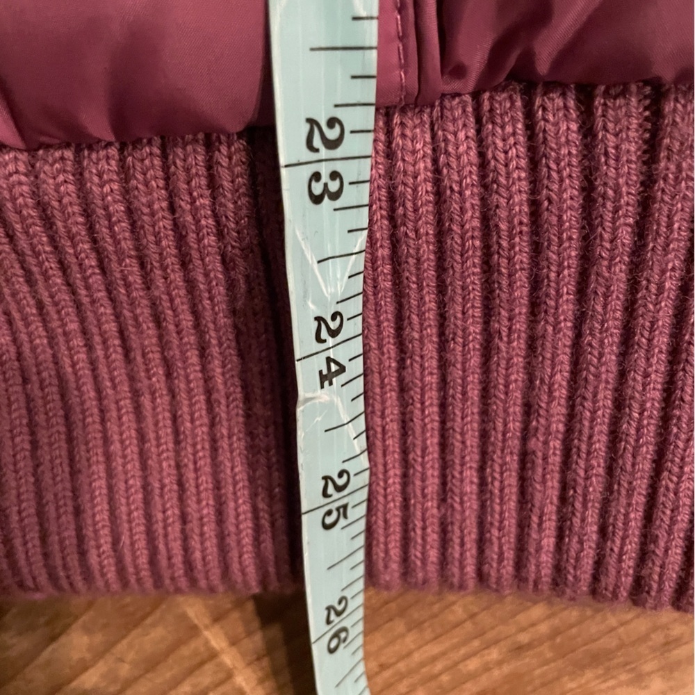 Juicy Couture VTG Down Puffer Vest Knit Trim Soft Flannel Lined & Collar Y2K M - Picture 7 of 13